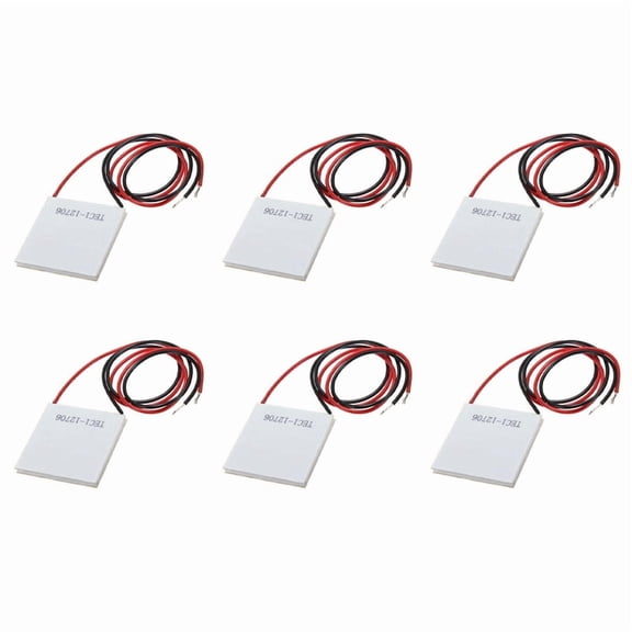 6X 12V 5.8A 65W TEC1-12706 Thermoelectric Cooler Cooling Peltier Plate Module 40x40mm,6X 12706 Thermoelectric Cooler