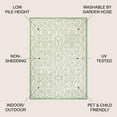 thumbnail image 2 of JONATHAN Y SANTA MONICA 3 x 5 Area Rug, Madrid Vintage Filigree Textured Weave - Cream/Green, SMB107J-3, 2 of 3