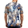 thumbnail image 6 of Mens Halloween Shirts Spider Witch Hat Print Short Sleeve Scary Tops Pumpkin Graphic Crew Neck Casual Fall Costumes 3XL, 6 of 6