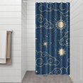 thumbnail image 3 of Gothic Shower Curtain - Dark Celestial Moon & Star Print, Mystical Cosmic Theme Bath Decor, Waterproof Polyester, 36"Wx72"L, Goth Aesthetic Gift, 3 of 5