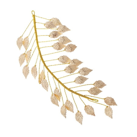 

1pc Women Golden Leaf Alloy Handmade Hair Jewelry Headdress Girl Headwear