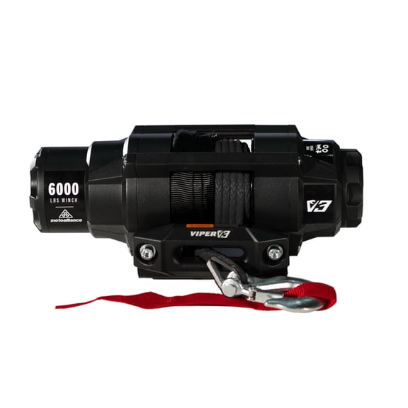 Viper V3 6000lb UTV/ATV Winch with 40 feet Black Synthetic Rope