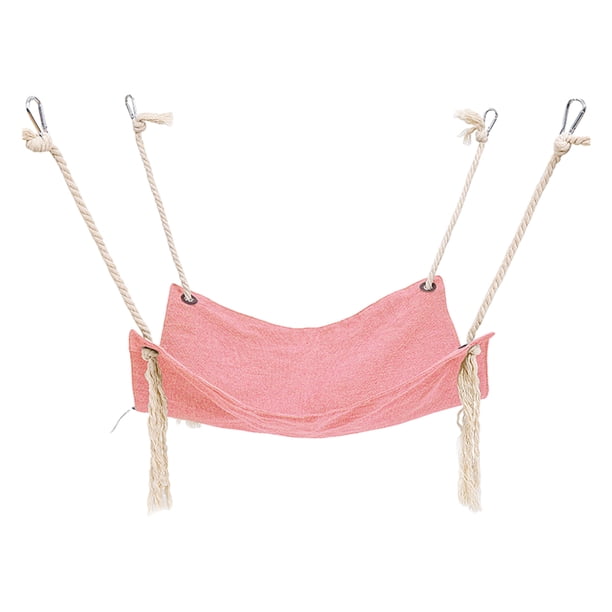 Greeniant Cama Colgante Para Hurones Hamaca Acogedora Y Cómoda Para Hurones Y Animales Pequeños Cama Colgante Para Gatos Perchas para gatos Rosa oscuro