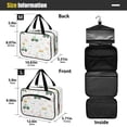 thumbnail image 3 of Travel Toiletry Bag with Metal Hook Large Capacity Cosmetic Bag Toiletry Bags for Travel, Gym, Camping Cute Farmyard Pattern, 3 of 9