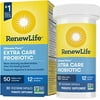 Renew Life Adult Probiotics 50 Billion CFU Guaranteed, 12 Strains, For Men & Women, Shelf Stable, Gluten Dairy & Soy Free, 30 Capsules, Ultimate Flora Extra Care- 60 Day Money Back Guarantee