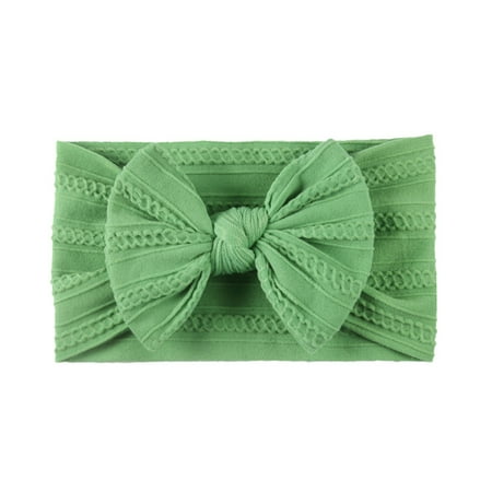 

Shpwfbe Baby Solid Bow Hair Band Headband Headwears Accessories Girls Care Kids Gifts