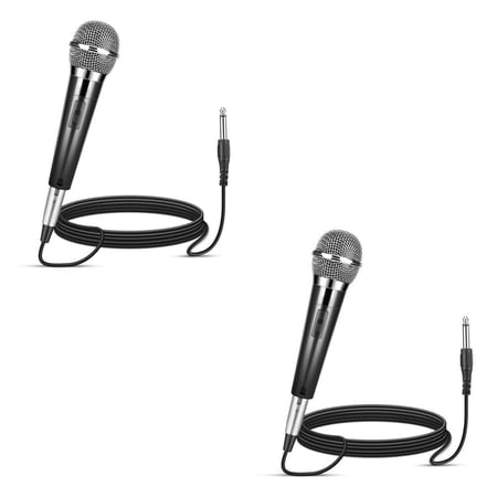 UPC: 0686557729382 | US 1~2 Pack 10Ft Wired Handheld Dynamic Microphone 1/4  Mic Party Speech Karaoke