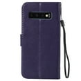 thumbnail image 6 of Galaxy S10 Case, Samsung Galaxy S10 Phone Cases, Allytech [Embossed Cat & Tree] PU Leather Wallet Case Folio Flip Kickstand Cover with Card Slots for Samsung Galaxy S10 Cell Phone, Purple, 6 of 8