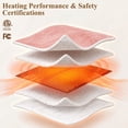 thumbnail image 5 of GARVEE 50“ x 60” Wearable Electric Wrap Blanket with Hood & Pockets, Flannel Sherpa, 5 of 10