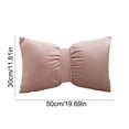 thumbnail image 4 of Throw Pillow Bow Decorative Cushion for Sofa and Bed, Solid Color Accent Pillow for Living Room and Bedroom Decor （Pink）, 4 of 7