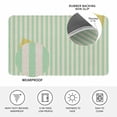 thumbnail image 3 of Sage Green Striped Door Mat Indoor Outdoor, Modern Simple Farmhouse Beige Non Slip Welcome Mat with Rubber Backing, Absorbent Fabric Front Door Mats Entryway Rug for Home Patio Entrance 18"x30", 3 of 9