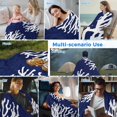 thumbnail image 5 of Coral Navy Blue Cooling Blanket,Lightweight Breathable Summer Throw Blanket with Double Sided Cold Effect,Coastal Ocean Marine Nautical Beach Picnic Blankets Bed Sheet for Hot Sleepers 60"x80", 5 of 8