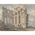 thumbnail image 2 of Thomas Girtin 24x19 Gold Ornate Framed and Double Matted Museum Art Print Titled - Tynemouth Priory, Northumberland, 2 of 4