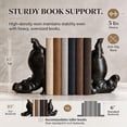 thumbnail image 2 of WWV Fun Acrobatic Hippo Bookends Set Heavy Duty Resin 10 Inch Tall Modern Sculptural Holder for Shelves Desk Home Office Decor Gift Surprise Gift for Family Friends 1 Pair, 2 of 7