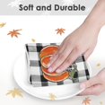 thumbnail image 3 of pogooe Fall Orange Green Pumpkin Kitchen Dish Towels, 18x26 Inch Microfiber Soft Reusable Super Absorbent Hand Towels Set of 2 for Kitchen Bathroom Laundry Decor, 3 of 6