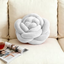 OAVQHLG3B Knot Pillow Ball, Soft 3D Flower Shaped Pillows Knotted Plush Throw Pillow Home Decorative Throw Pillows for Couch Sofa Bed Square Cushion Decor Pillows
