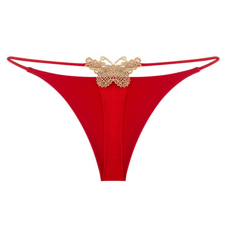 Lopecy-Sta Women Sexy Butterfly Underwear Lingerie Thongs Panties