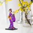 thumbnail image 4 of ColoMX Muñeca Geisha de estilo japonés, decoración de muñeca con kimono, adorno de escritorio, 1 ud., 4 of 7