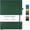 Green, variant on College Ruled Notebook, A4 Hardcover Leather Notebook for Work, Lined Notebook Journal for Women Men, 192 Thick Paper, Lay Flat Large Notebook with Pockets, Professional Business Notebook, Light