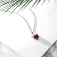 thumbnail image 4 of Gem Stone King 3.41 Ct Heart Shape Red Created Ruby 925 Sterling Silver Pendant, 4 of 4