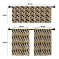 thumbnail image 4 of LALILO Kitchen Curtains and Valances Set of 3 36" Tribal Window Treatment Tiers for Window Decor, 4 of 5
