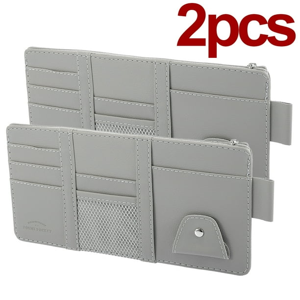 2 PACK Car Registration and Insurance Holder PU Leather Vehicle