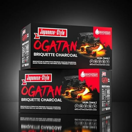 Ogatan Briquette Charcoal 22 lbs. Japanese Binchotan Style$$Garden & Patio