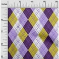 thumbnail image 2 of oneOone Rayon Lime Green Fabric Check Argyle Sewing Craft Projects Fabric Prints By Yard 56 Inch Wide, 2 of 4