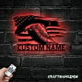 thumbnail image 2 of Craftnamesign Custom US Flag Duck Metal Wall Art LED Light, Custom Duck Name Sign Home Decor, 2 of 5