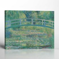 Monet Wall Art, Monet Canvas Wall Art, Water Lily Pond Canvas Print, Monet Prints, Impressions Wall Art, Water Lily Decor, Ready To Hang for Living Room Home Wall Decor 11x14