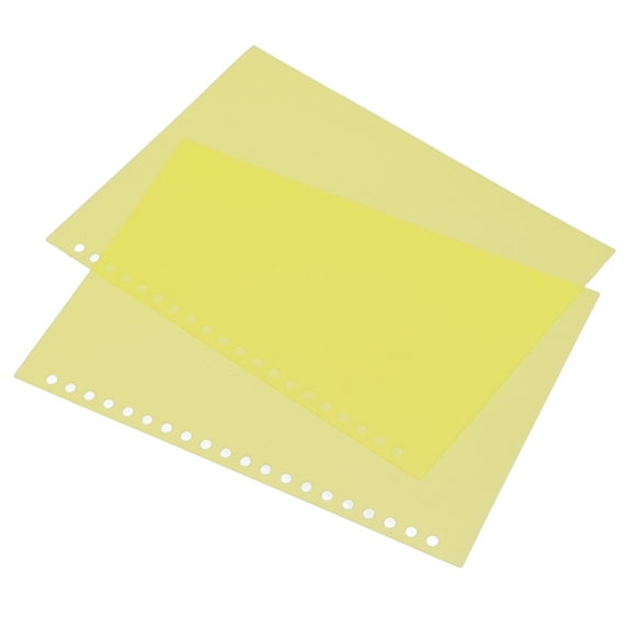 Couverture De Reliure 50pcs Feuille Protecteur Papier Couverture De Reliure Mat A5 20 Trous PP Plastique Pour Présentation Fichier Document Cahier(Jaune)