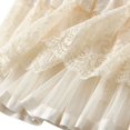thumbnail image 6 of ShomPort Skirts for Women Lace Long Skirts Elastic High Waist Layered Midi Skirts Elegant Summer A-Line Skirts for Ladies (One Size, Beige), 6 of 6