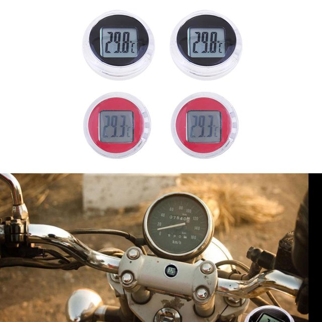 Instrumento De La Motocicleta - Termómetro Impermeable Medidor De Temperatura Autoadhesivo Medidor Cola Medidor de temperatura de motocicleta