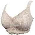 thumbnail image 4 of BIMEI Women Mastectomy Bra Breast Prosthesis with Pockets Wirefree Comfort Plus Size Everyday Bra 2440,Beige,36 for B/C/D, 4 of 7