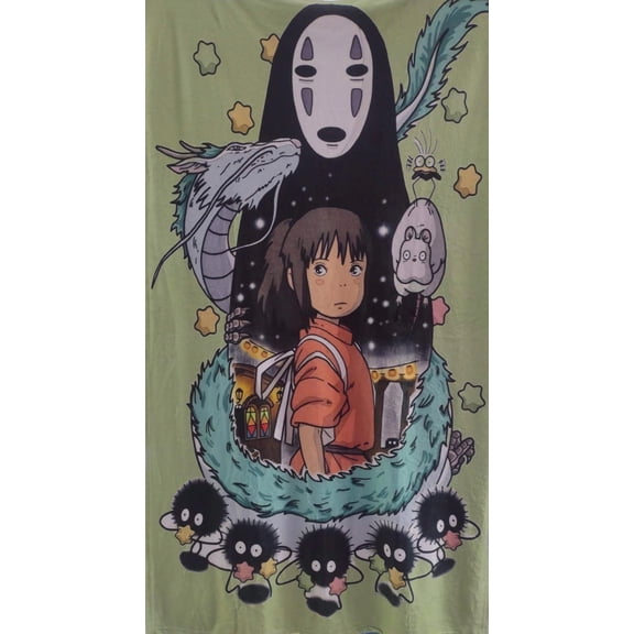 Exclusiva! Cobija Frazada Ultra Suave El Viaje de Chihiro Spirited Away Ghibli
