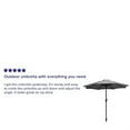 thumbnail image 3 of Flash Furniture Kona Series 8' Gray Octagon Patio Umbrella, 3 of 12