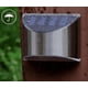 thumbnail image 3 of Lámpara solar de 4 piezas Aplique de pared solar para exteriores Luz de cerca impermeable de acero inoxidable Aplique de pared de paisaje de jardín de 4 LED IP65, luz blanca, 4 piezas ER, 3 of 5