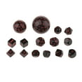 thumbnail image 4 of Xingzhi 15 Pcs dés Acryliques Multi Côtés pour Jeu de Rôle Rouge, 4 of 5