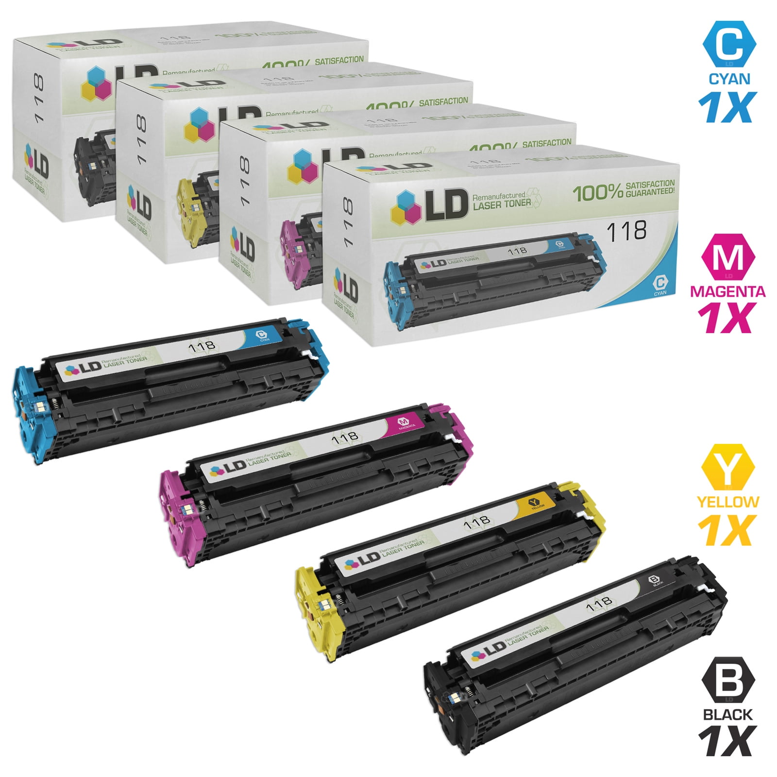 Black Color 118 Toner Set for Canon 118 ImageCLASS MF8380CDW MF8580CDW MF726Cdw