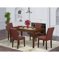 East West Furniture 5 Piece Mid Century Dining Set contain A Dining Table