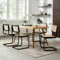 thumbnail image 5 of Zesthouse Rattan Dining Chairs Set of 2, Mid Century Modern Dining Room Chairs with Cane Full Back & Seat, Black Metal Legs, Cantilever Kitchen Side Chairs for Dining Living Room, Black, 5 of 9