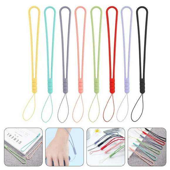 Luxshiny 8Ud Lanyard De Silicona Para Teléfono Colgante Con Colores Variados Para Y Uso Exterior