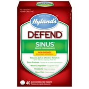 Hyland’s DEFEND Sinus, Natural Relief of Sinus Pain and Pressure, Headache and Nasal Congestion Due to Common Cold, 4O Count