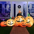 thumbnail image 1 of Inflables de Calabaza Halloween Joiedomi 2.1 m con 7 calabazas gato de bruja luces LED integradas, 1 of 3