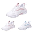 thumbnail image 2 of NOKIO Women's Fashion Sneakers 𝖫a𝖼e Up We𝖽ge Sport Shoes Lightweight Non S𝗅ip Walking Shoes Wide Width Running Shoes Breathable Comfortable Athlet𝗂c Shoes for Summer and Autumn, 2 of 9