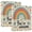 Cute Rainbow with Stars and Hearts, variant on Haosy Hardcover 3 Ring Binder 1.5 Inch Ring Decorative Binder Organizer for Home School Office, Cool Owl with Rose