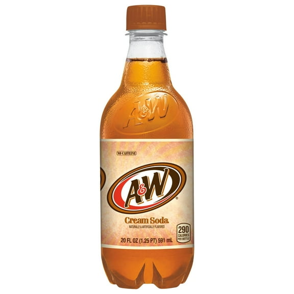 Pack of 2 A&W Cream Soda, 20 oz (Package May Vary)