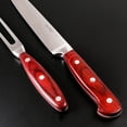thumbnail image 4 of BergHOFF Pakka Wood 3Pc Stainless Steel Carving Set with Case, 4 of 6
