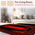 thumbnail image 2 of Flatwoven High Traffic Area Rug, Chic Gothic Trellis Ornamentation, Non Slip, Stain Resistant, Washable Area Rugs for Living Room, Bedroom(Red, 5X7), 2 of 8
