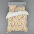 thumbnail image 1 of Ambesonne Rose Bedding Set 4 Pcs, Vintage Rose Bunches Dots, Queen, Multicolor, 1 of 3